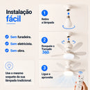 Super Ventilador TORNADO 360® + Lâmpada Smart Led + FRETE GRÁTIS