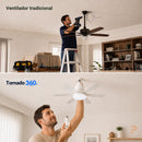 Super Ventilador TORNADO 360® + Lâmpada Smart Led + FRETE GRÁTIS