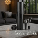 Abridor de Vinho Elétrico Premium 4 em 1 Completo